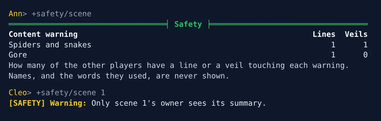 The owner's summary, and another player refused it